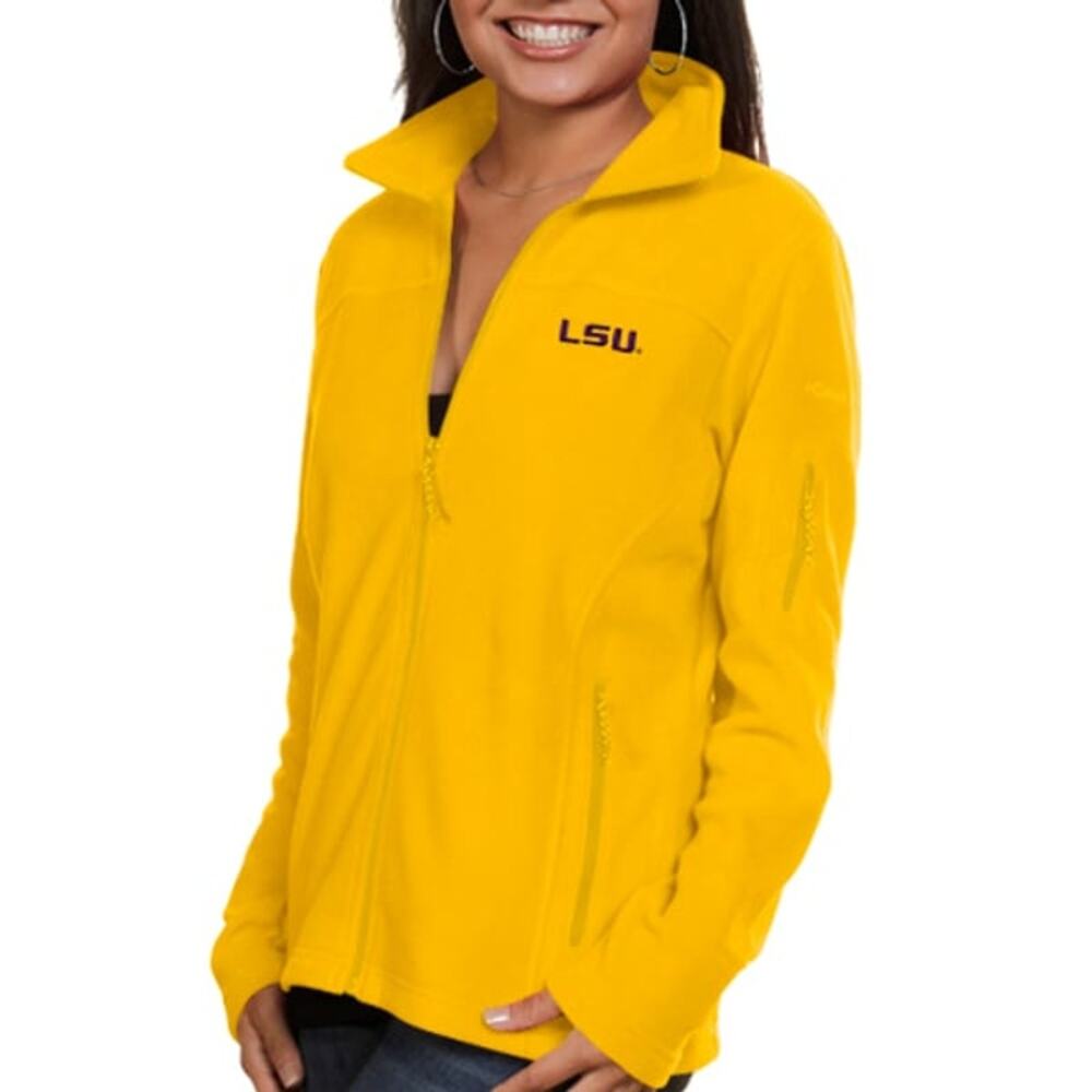 Columbia Women's LSU Tigers Give & Go II Fleece Full-Zip Jacket Size Medium